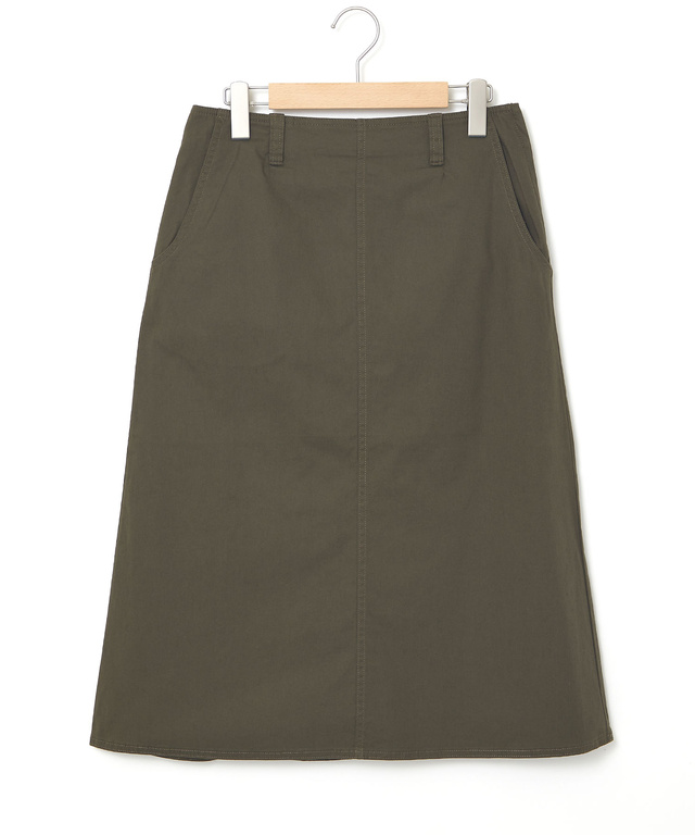 リネンブレンド Aライン スカート