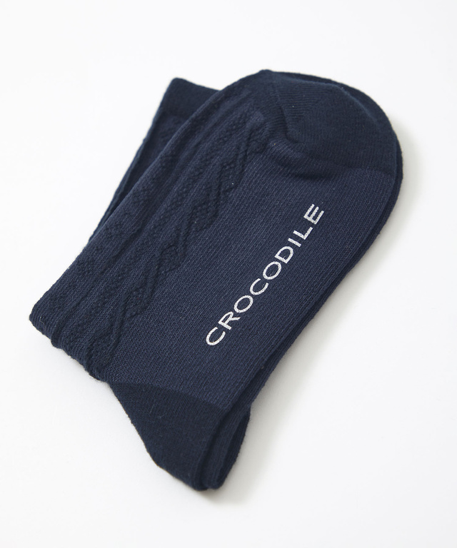 ケーブル柄 ソックス 