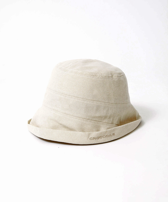 ストライプ オブザー ハット【UVカット】【手洗いOK】