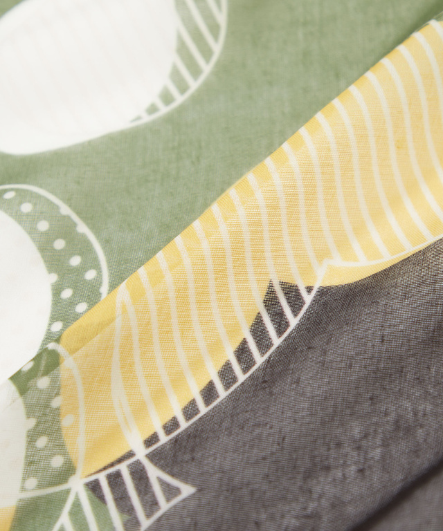 フラワーモチーフ スカーフ 