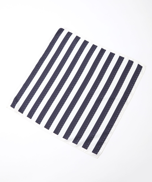 ドット ボーダー スカーフ