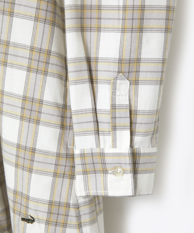 レギュラーカラー チェック柄 チュニック