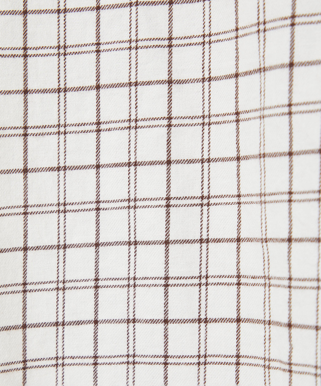 起毛 チェック柄 チュニック