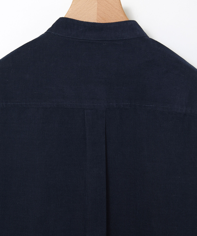 コーデュロイ バンドカラー チュニック【オンラインショップ限定】