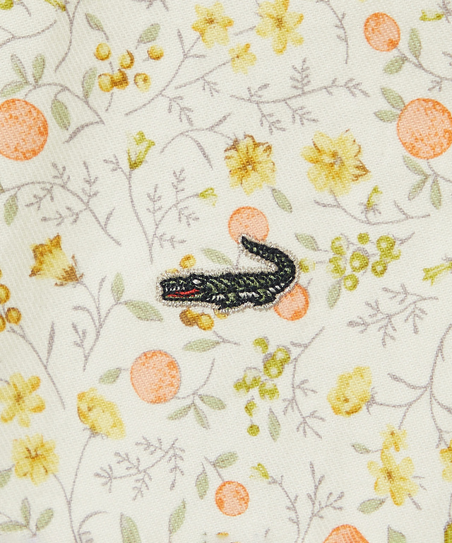 花柄 スタンドカラー チュニック