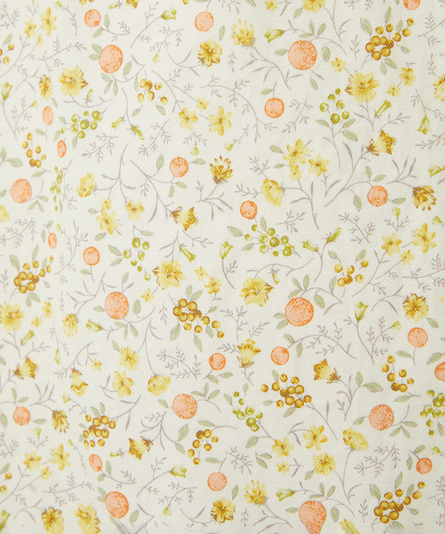 花柄 スタンドカラー チュニック