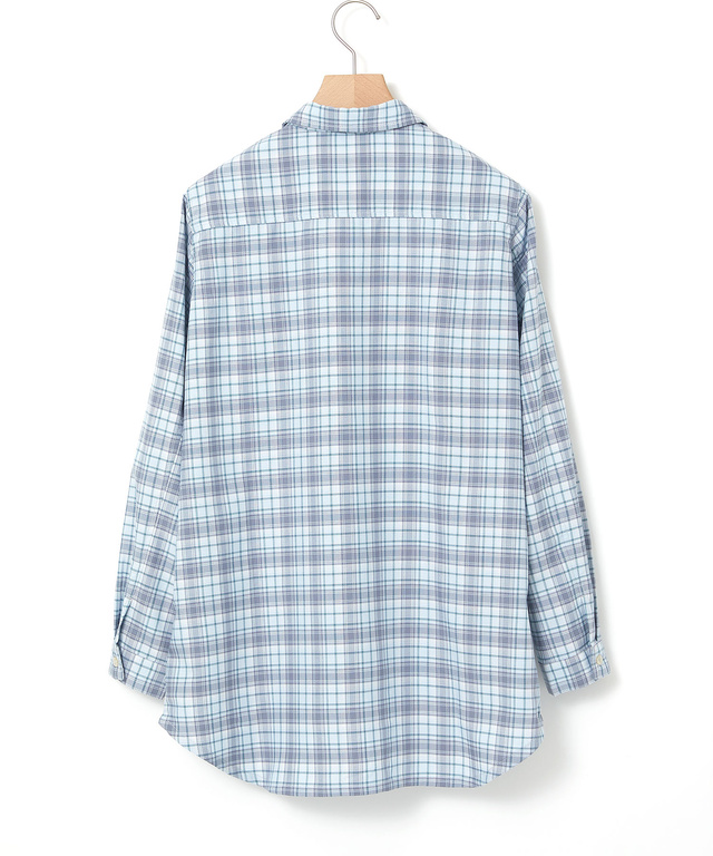 フロント切り替え チェック柄 チュニック【オンラインショップ・一部店舗限定】