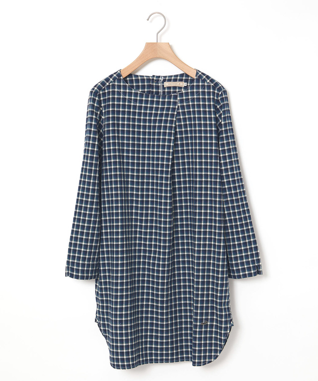 コットン タックデザイン チュニック【オンラインショップ・一部店舗限定】