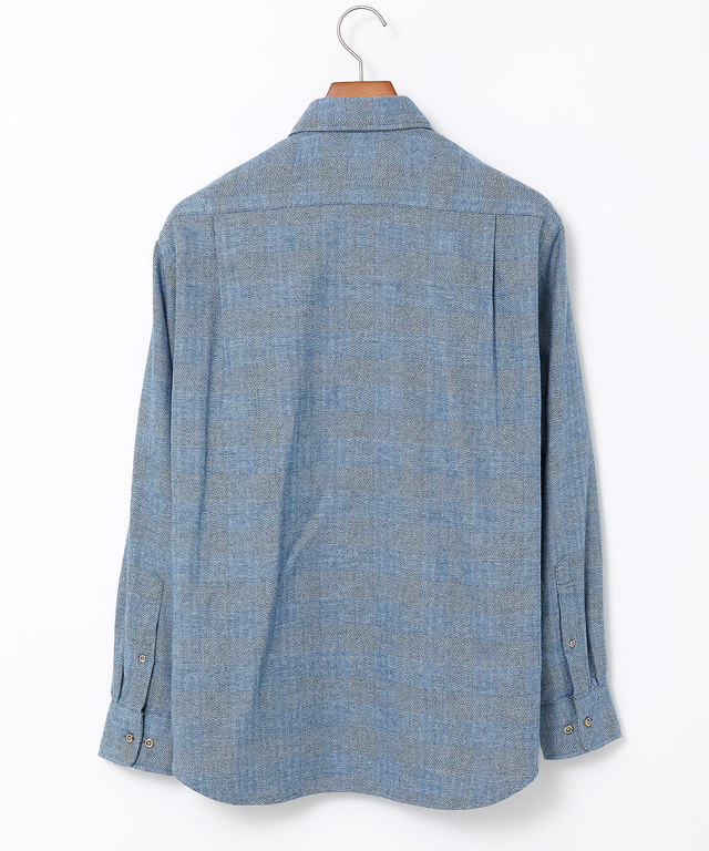 ヘリンボーンチェック ボタンダウン シャツ