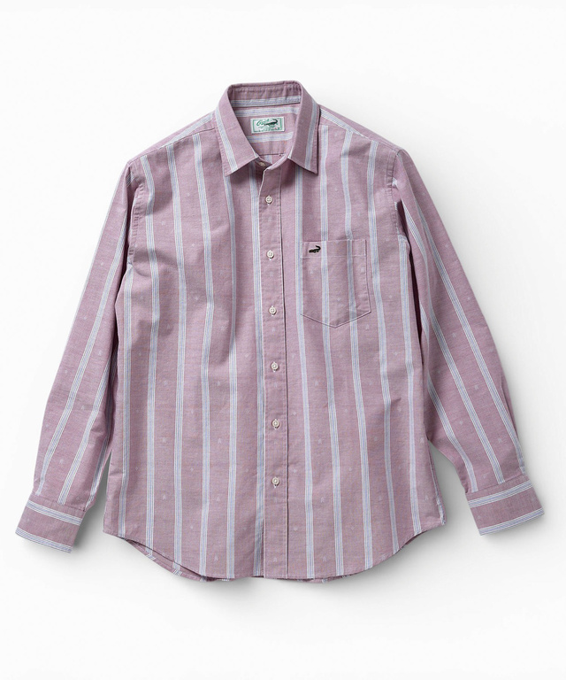 カットドビー ストライプ シャツ