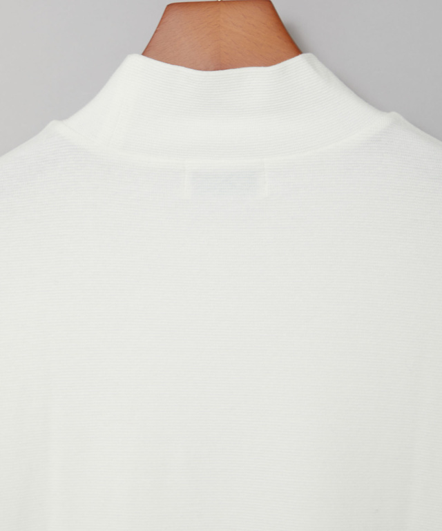 ハイネック リブ カットソー