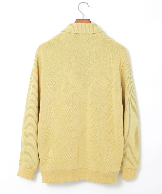 鹿の子 リブ 切り替え トレーナー【日本製生地】