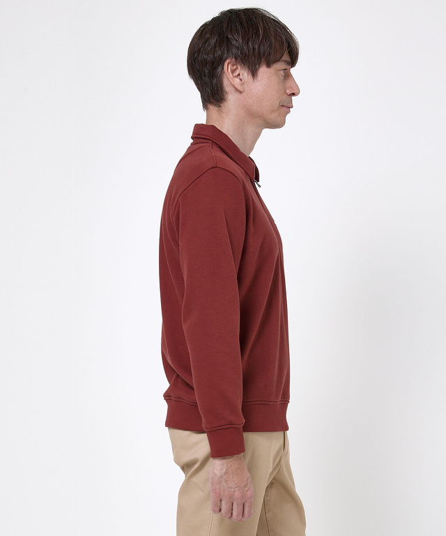 ハーフジップ ポロ トレーナー