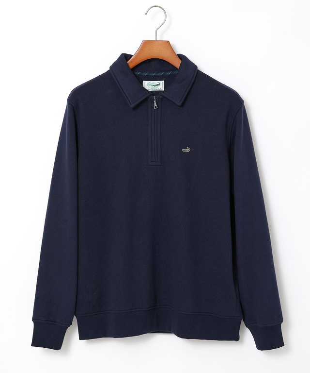 ハーフジップ ポロ トレーナー