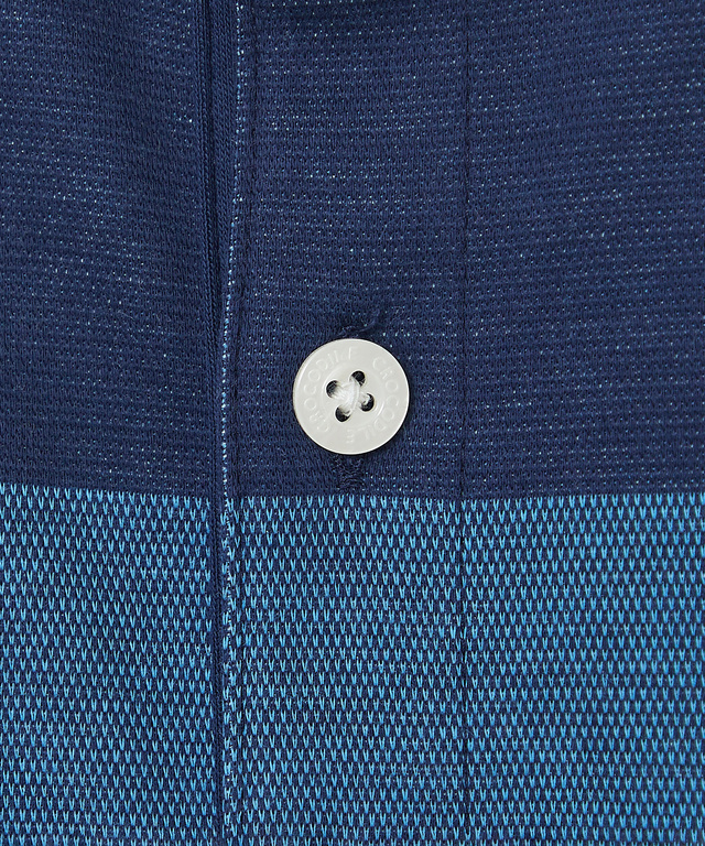 シルケット パネルチェック ポロシャツ