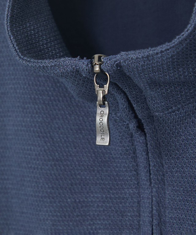 鹿の子 ポケットデザイン ジップベスト