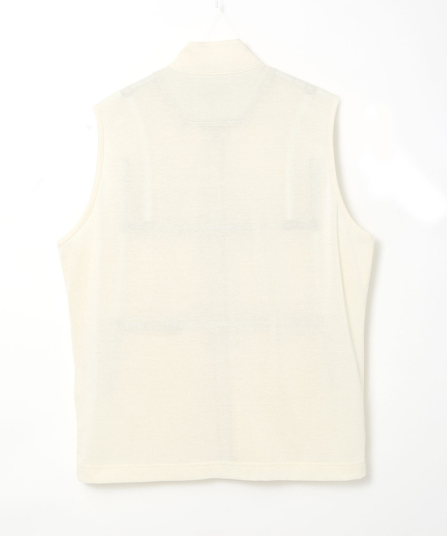 鹿の子 ポケットデザイン ジップベスト