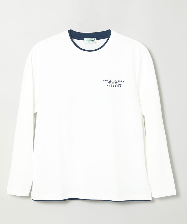 レイヤード風 ダブルフェイス Tシャツ