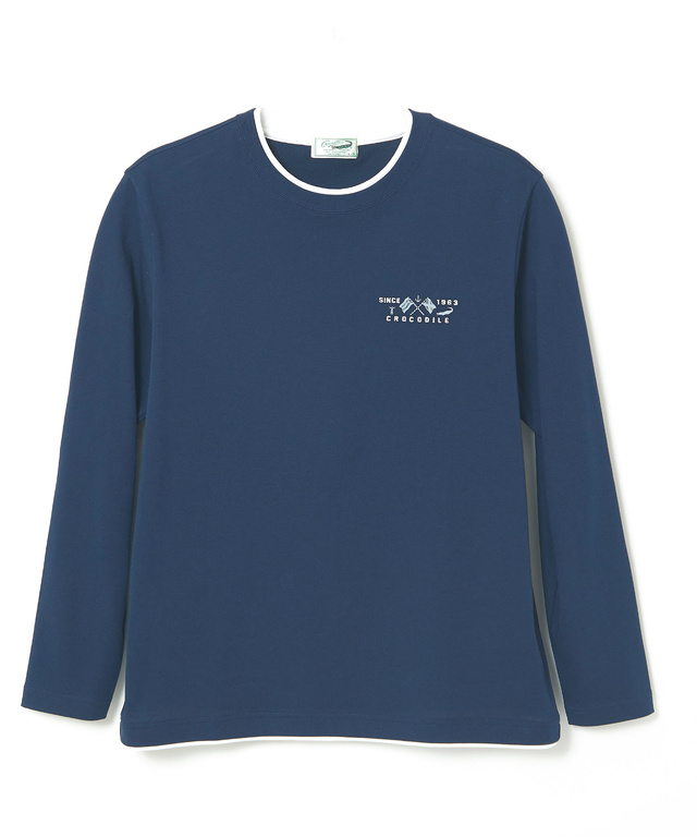 レイヤード風 ダブルフェイス Tシャツ