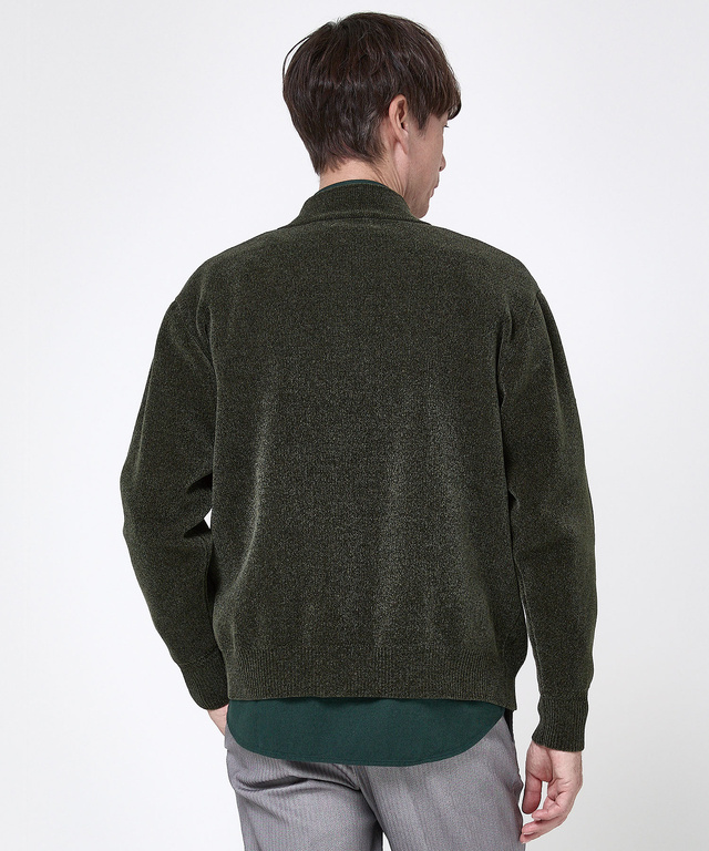 モールニット フルジップ ブルゾン