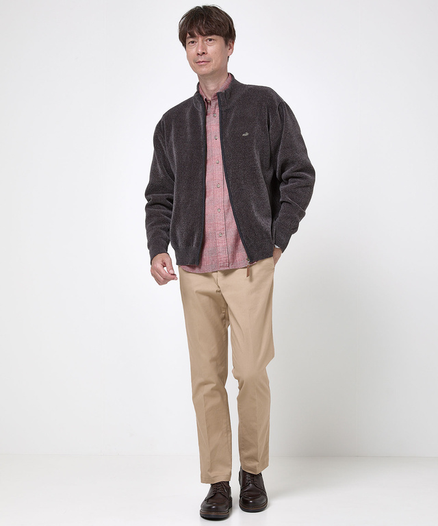 モールニット フルジップ ブルゾン