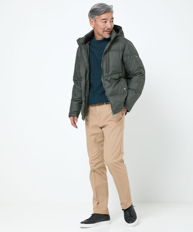 フード付き ダウン ジャケット