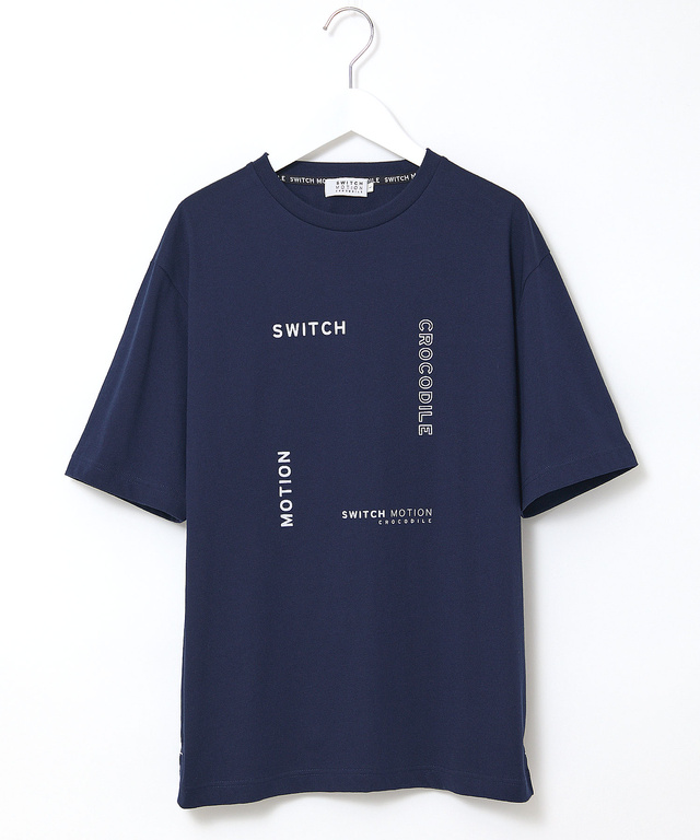 プリント クルーネック Tシャツ