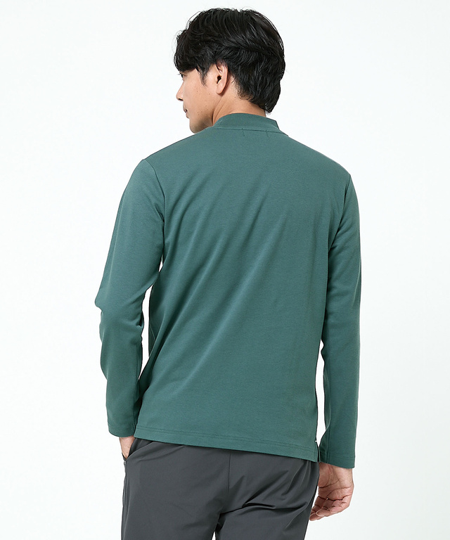 ハイネック 長袖カットソー【ウガンダ オーガニック コットン】