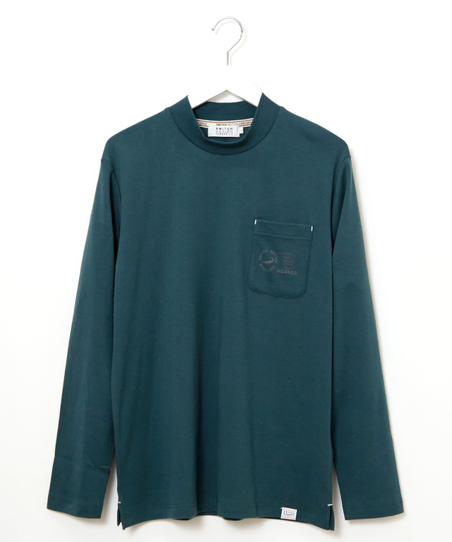 ハイネック 長袖カットソー【ウガンダ オーガニック コットン】