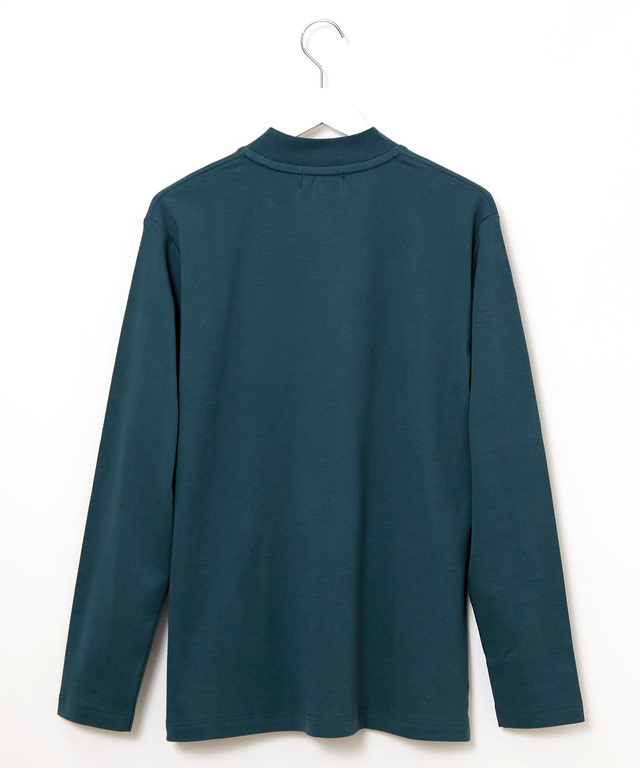 ハイネック 長袖カットソー【ウガンダ オーガニック コットン】