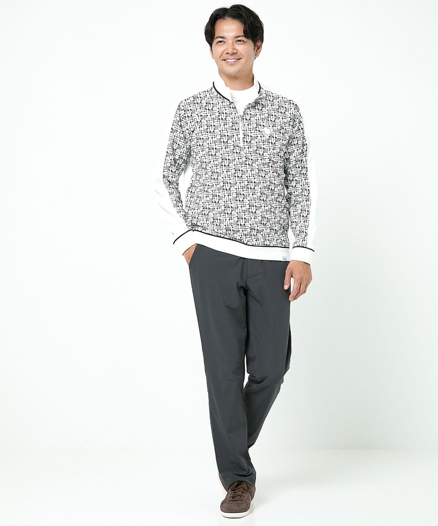 モノグラム ジップ プルオーバー