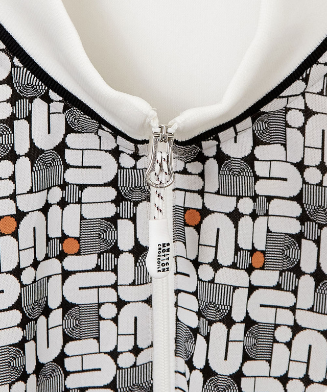 モノグラム ジップ プルオーバー