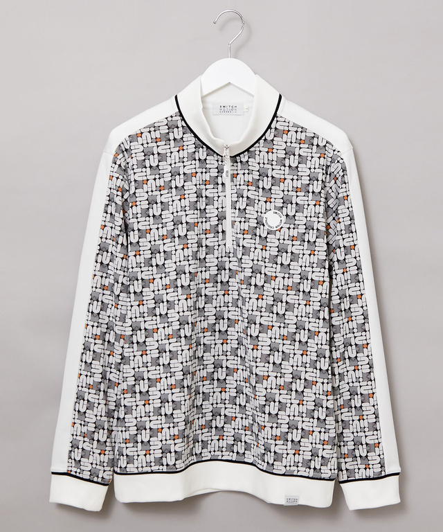 モノグラム ジップ プルオーバー