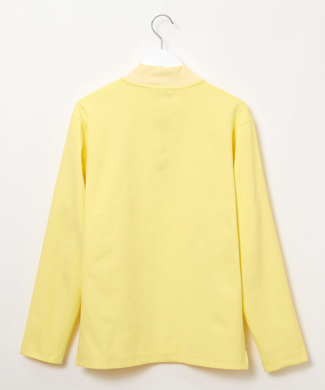 スタンドカラー ハーフジップ プルオーバー