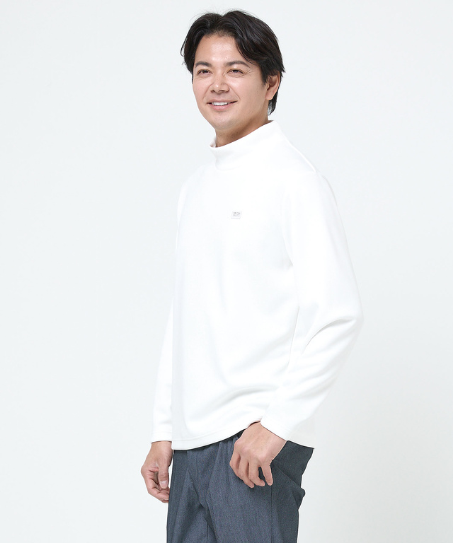 ダブルフェイス ハイネック カットソー