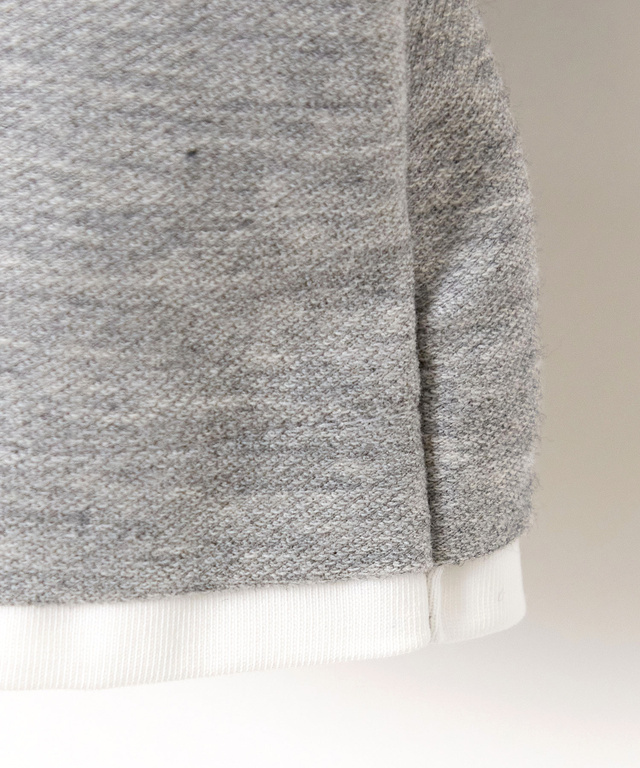 レイヤード風 ヘンリーネック Tシャツ