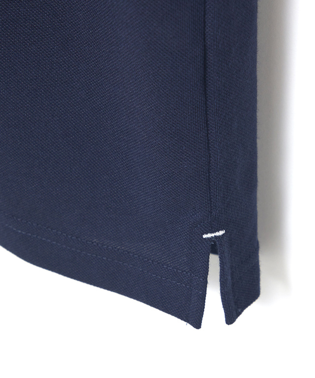 鹿の子 ハーフジップ ポロシャツ