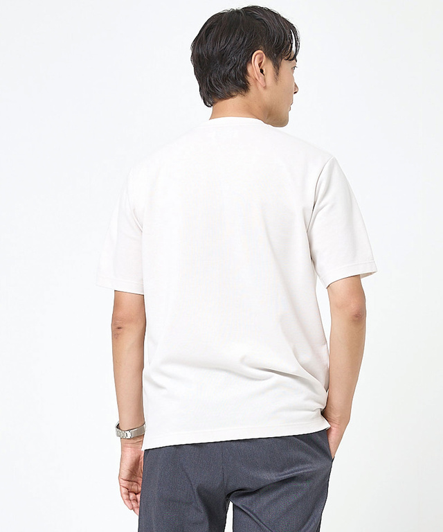 鹿の子 襟デザイン Tシャツ