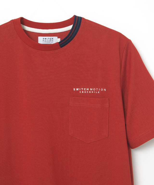 鹿の子 襟デザイン Tシャツ
