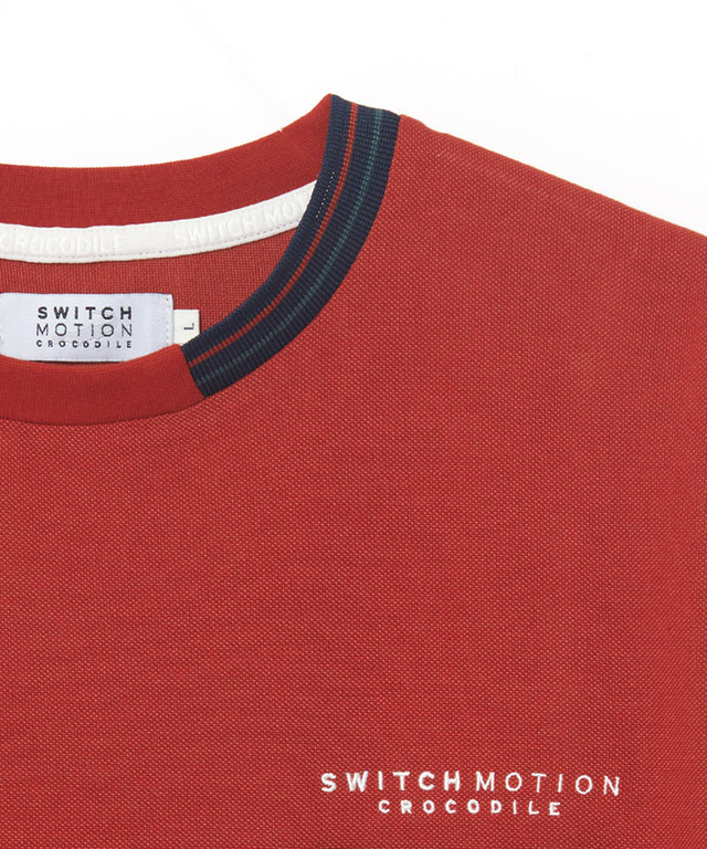 鹿の子 襟デザイン Tシャツ