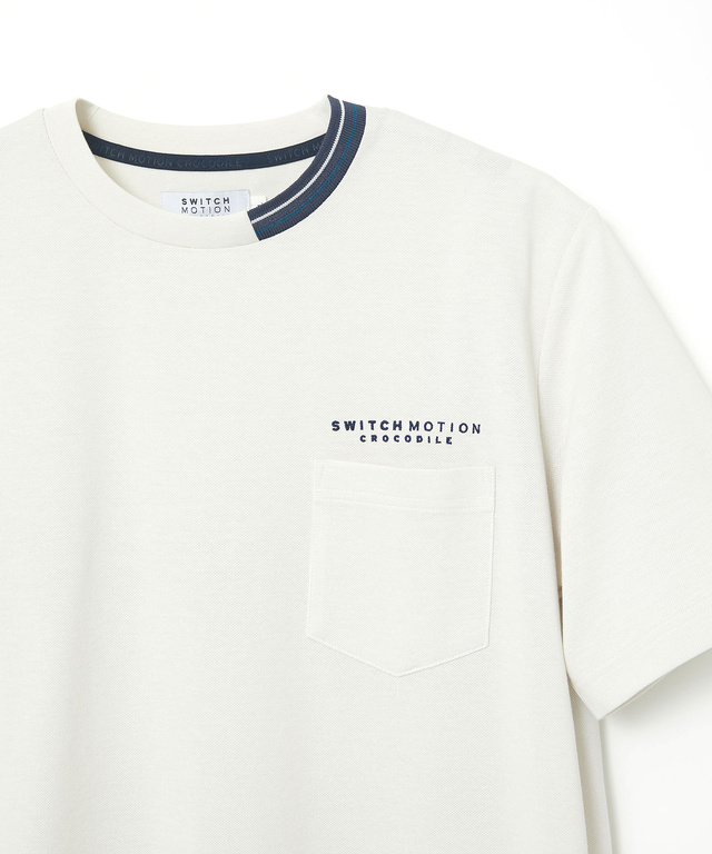 鹿の子 襟デザイン Tシャツ