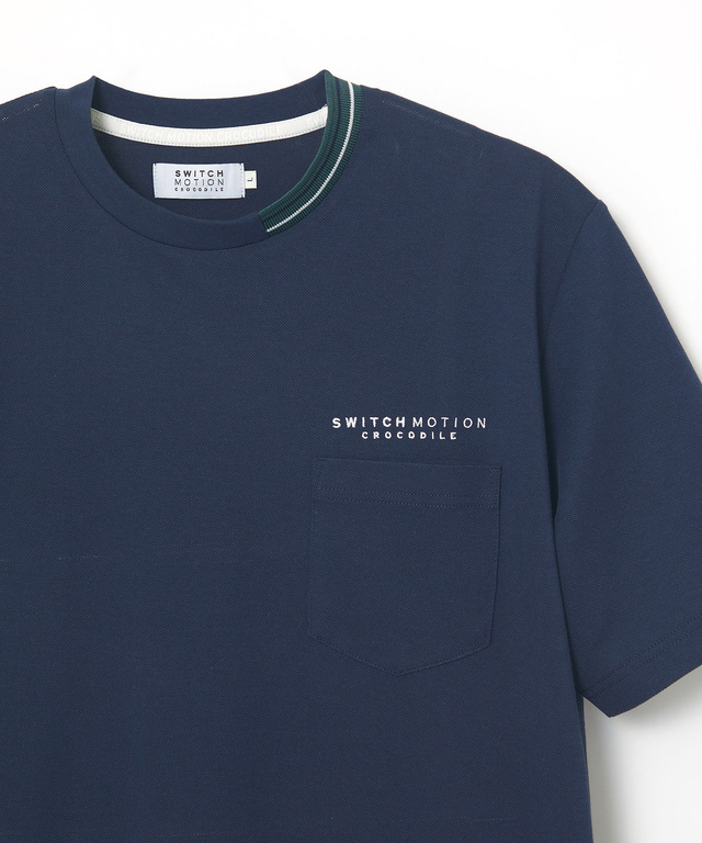 鹿の子 襟デザイン Tシャツ