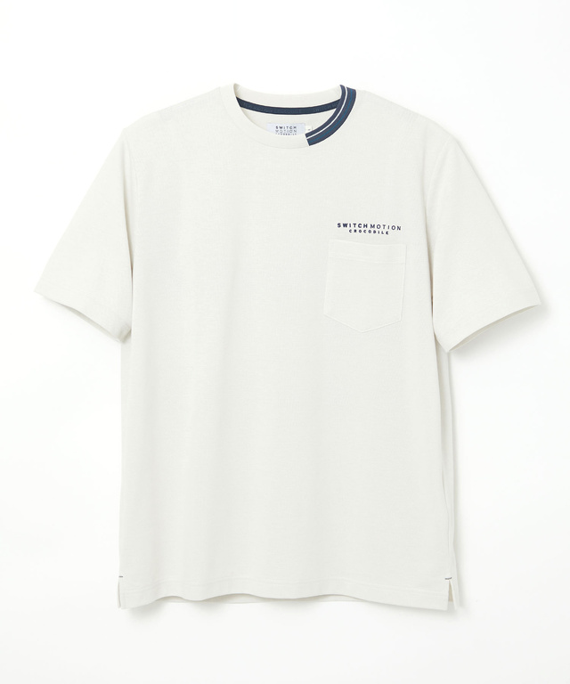 鹿の子 襟デザイン Tシャツ