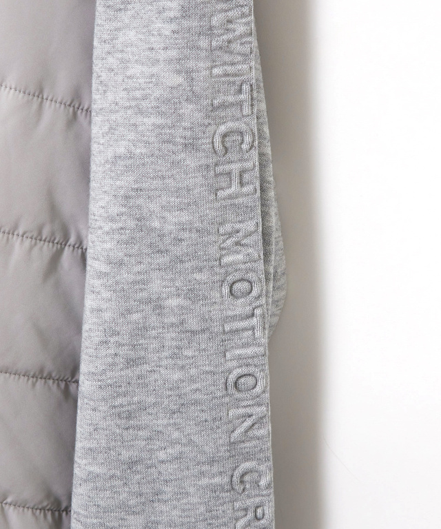 ニット ドッキング 中綿ブルゾン