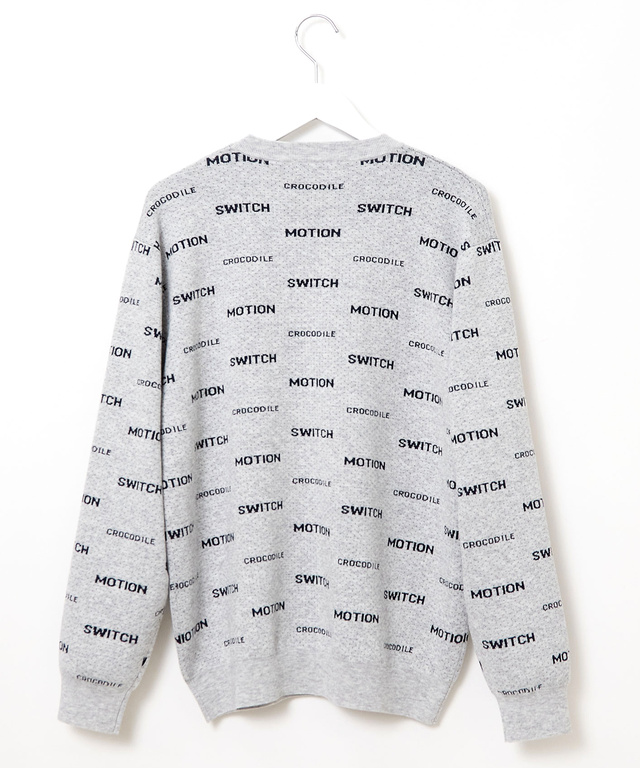 ウールブレンド ロゴジャカード ニット【手洗いOK】