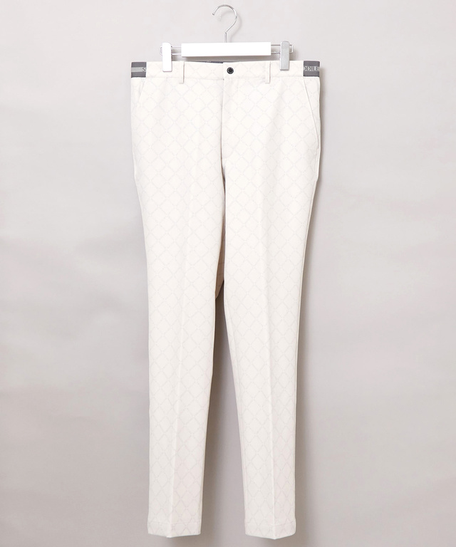 モノグラムプリント テーパード パンツ