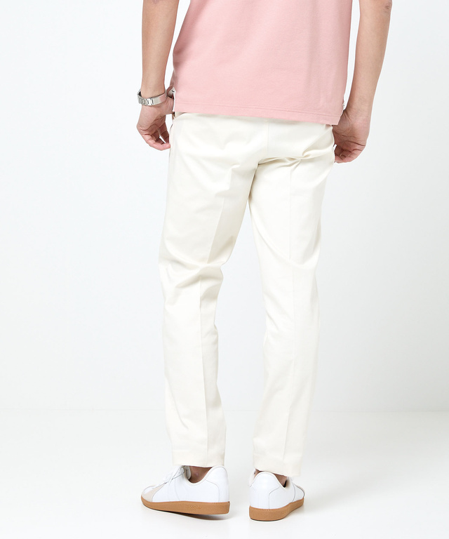 バーズアイ ストレッチ テーパードパンツ