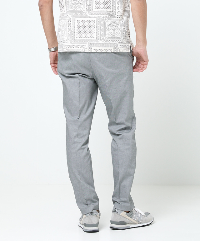 バーズアイ ストレッチ テーパードパンツ