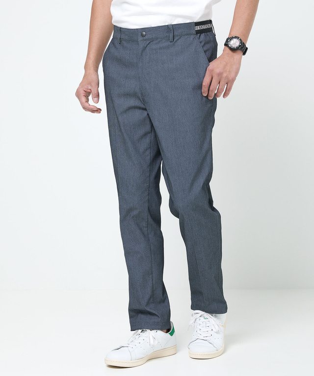 バーズアイ ストレッチ テーパードパンツ