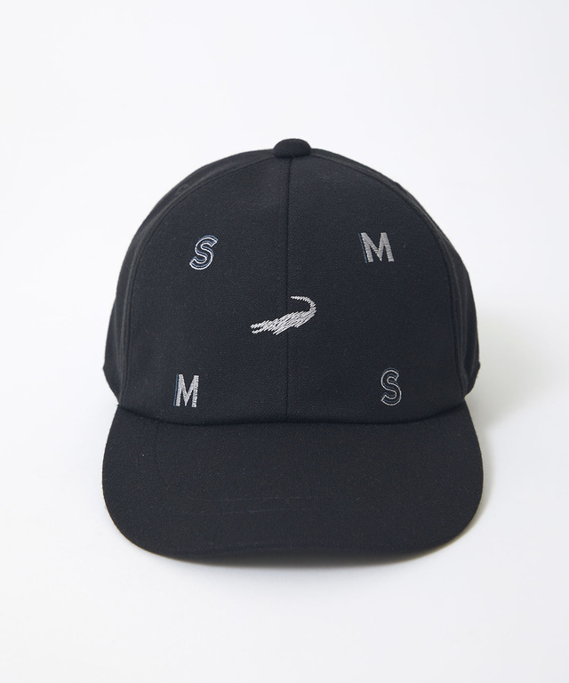 飛び柄 ロゴ刺繍 キャップ